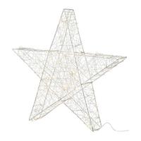 GWIAZDA DEKORACYJNA 8518506XX-49 - kolor srebrny, Konventionell, metal (40cm) - X-Mas