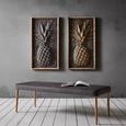 Bild Pineapple ca.59,6x109,5x6cm - Silberfarben/Braun, MODERN, Holz/Metall (59,6/109,5/6cm) - Mömax modern living Bild Pineapple ca.59,6x109,5x6cm - Silberfarben/Braun, MODERN, Holz/Metall (59,6/109,5/6cm) - Mömax modern living