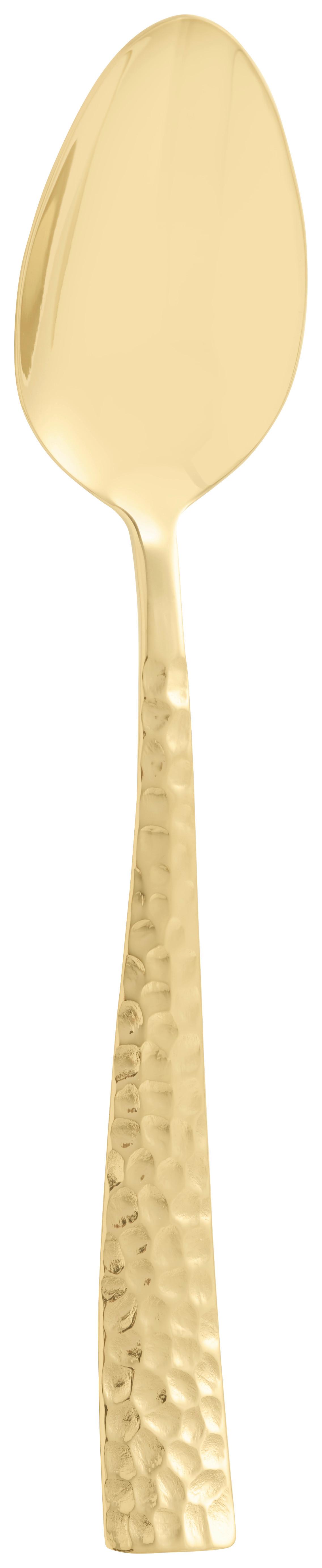 Löffel in Gold - Goldfarben, MODERN, Metall (21cm)