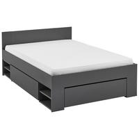 Bett Azurro 2-90 Anthrazit - Anthrazit, MODERN, Holzwerkstoff (120/200cm) - Mömax