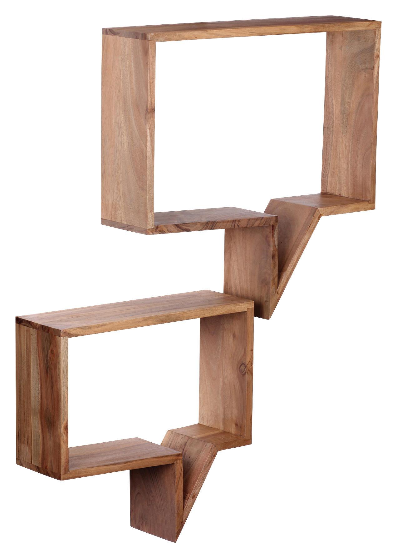 Set Stenskih Regalov Mumbai - Moderno, les (50/49/13cm) - MID.YOU