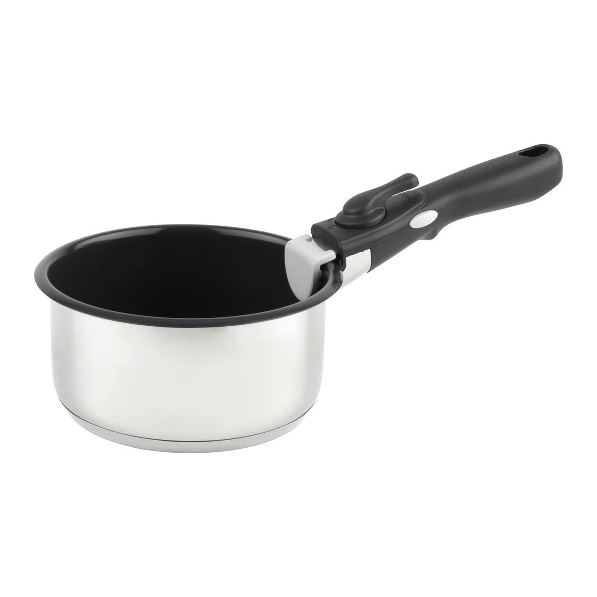 Cratiță Click&Cook, cca. 16cm - negru, Konventionell, metal (16/8cm) - Mömax
