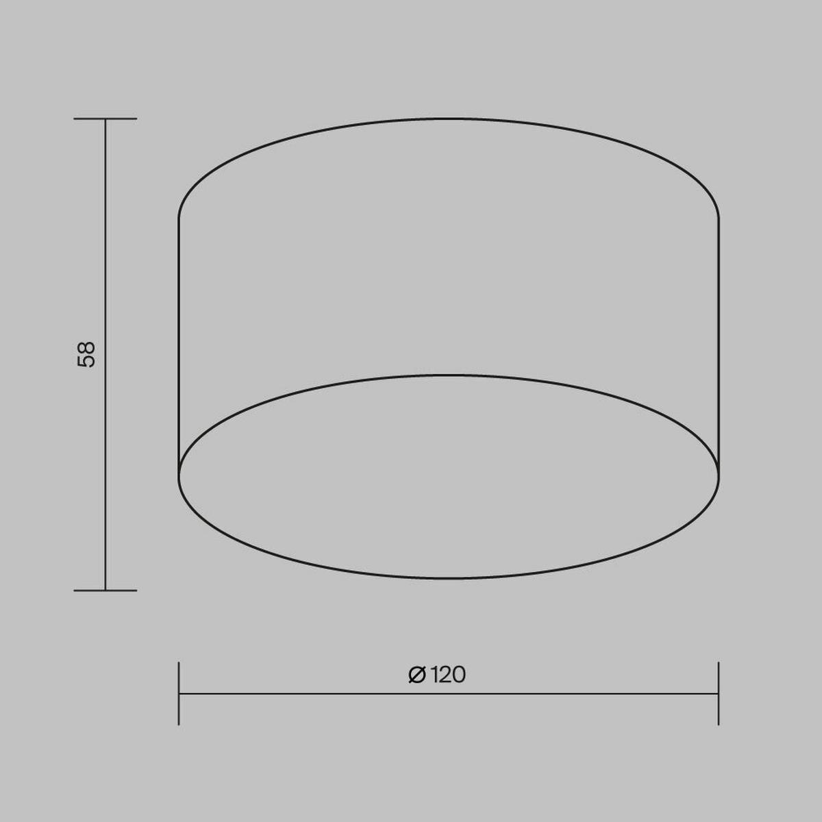 AUSSENDECKENLEUCHTE ZON IP - Schwarz, Modern, Metall (12/5,8cm) - MAYTONI