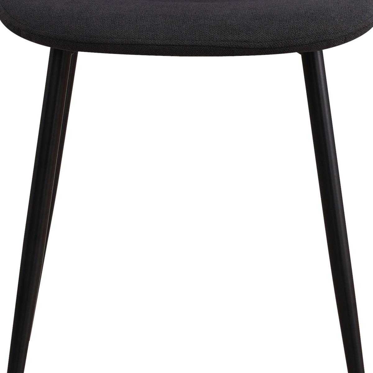 KRZESŁO LOLA - czarny, Basics, metal/tkanina (43/85/54cm) - P & B