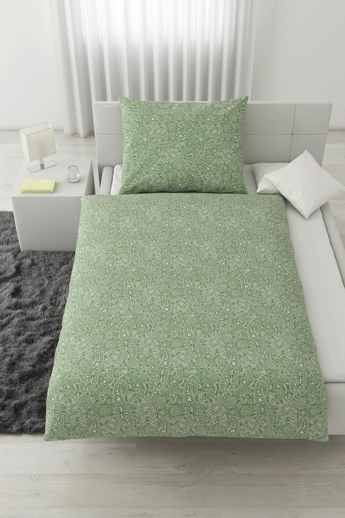 Ágyneműhuzat-garnitúra Layla - zöld, Konventionell, textil (140/200cm) - Modern Living