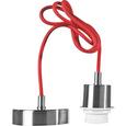 Schnurpendel Ancona, max. 60 Watt - Rot/Nickelfarben, Kunststoff/Metall (120cm) - Mömax modern living Schnurpendel Ancona, max. 60 Watt - Rot/Nickelfarben, Kunststoff/Metall (120cm) - Mömax modern living
