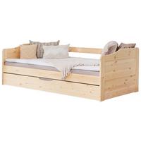 Ausziehbett Melinda ca. 204x96x63 cm Kiefer - Kieferfarben, Natur, Holz/Kunststoff (90/200cm) - MID.YOU