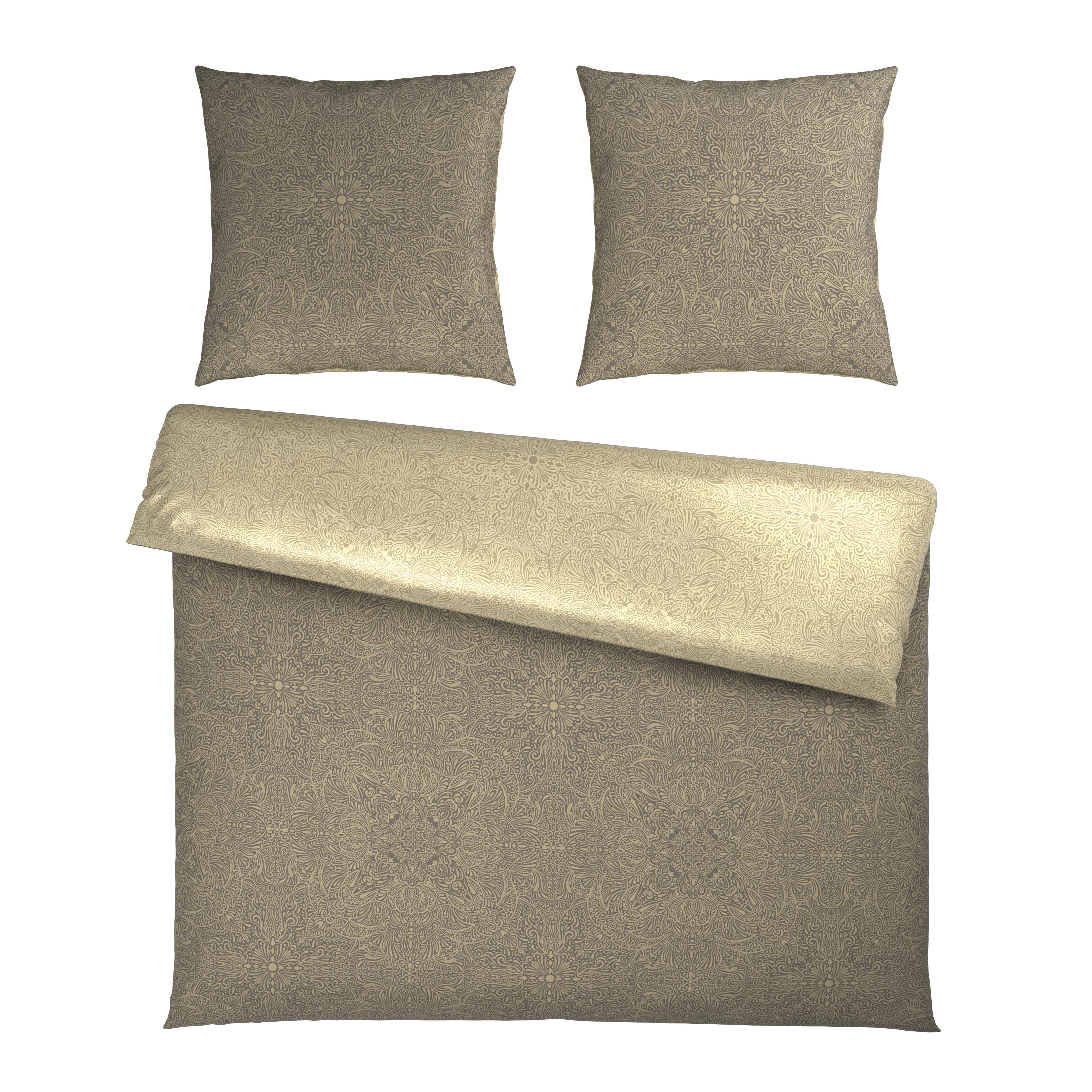 Bettwäsche Bella Wende XXL Grau ca. 200x200cm - Grau, MODERN, Textil (200/200cm) - Mömax