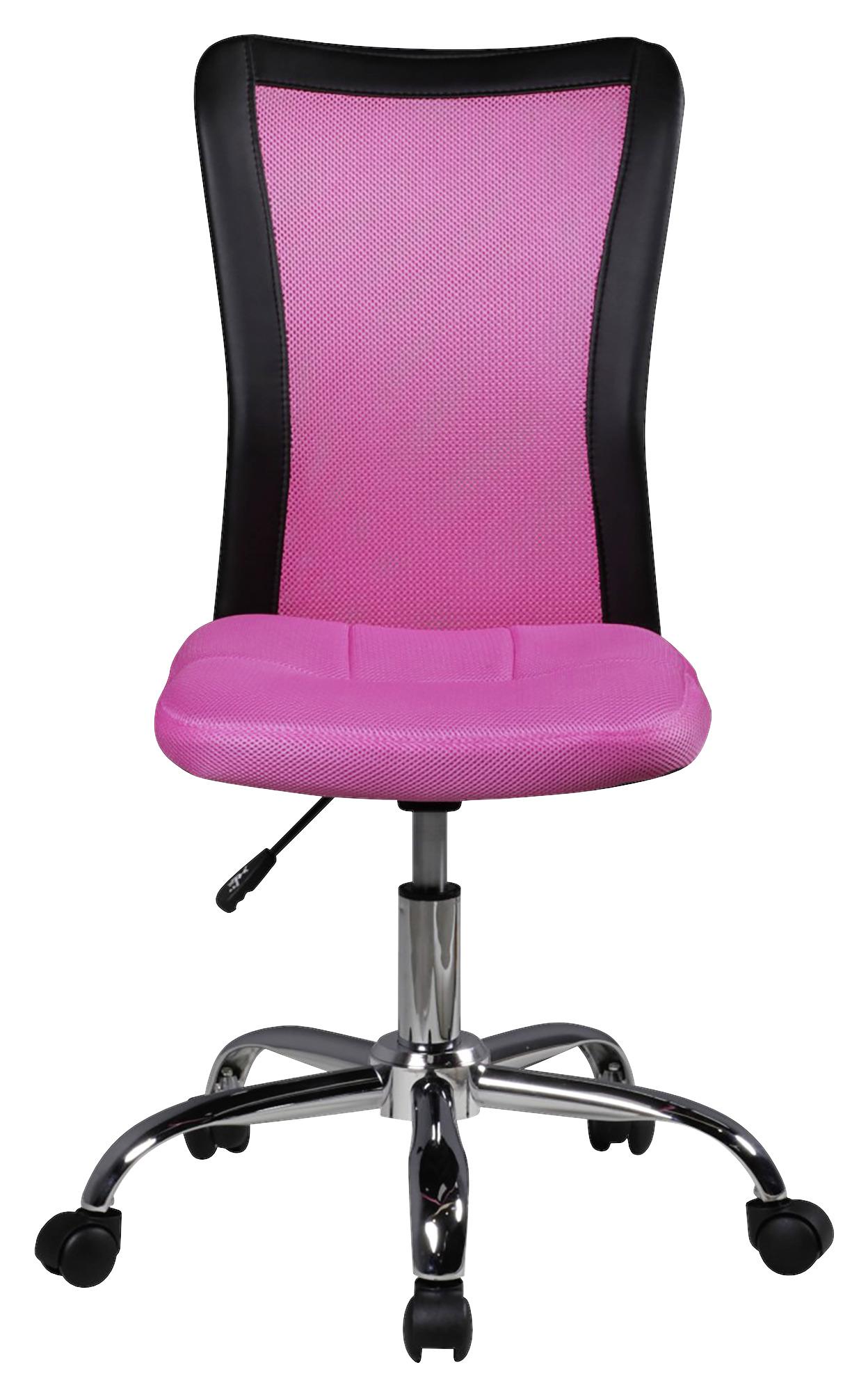 Jugenddrehstuhl Lukas ca.60x100x60cm Pink - Chromfarben/Pink, MODERN, Kunststoff/Textil (60/100/60cm) - MID.YOU