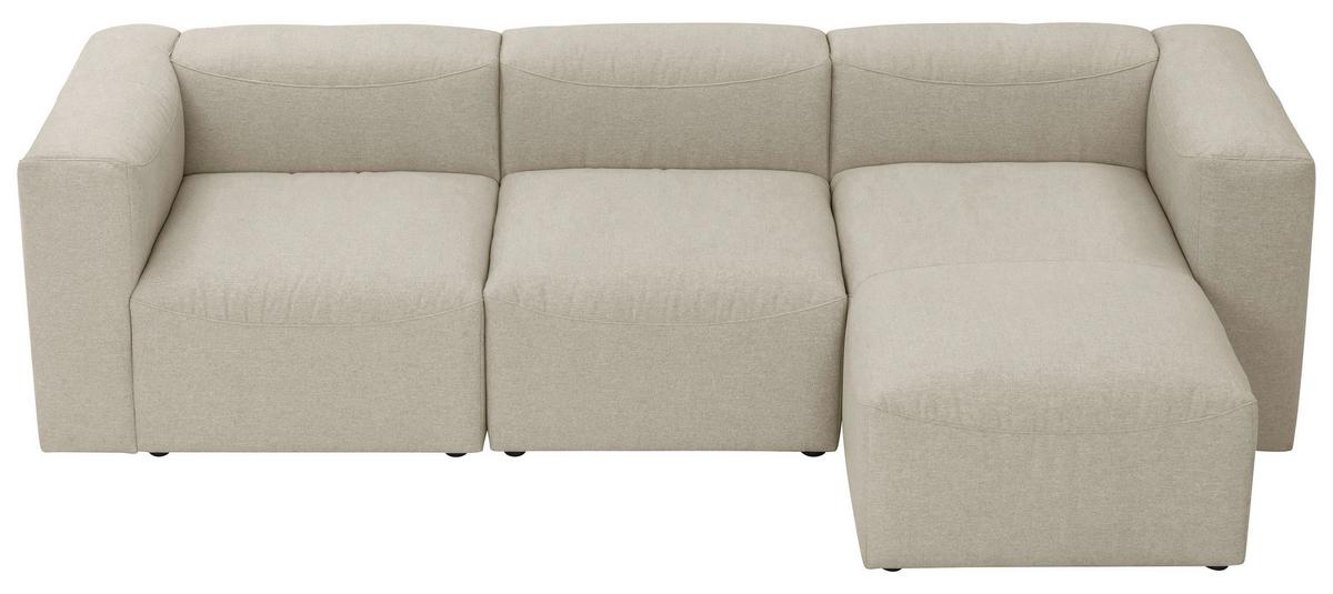 ECKSOFA LENA - Creme, Design, Kunststoff/Textil (275/160cm) - Max Winzer
