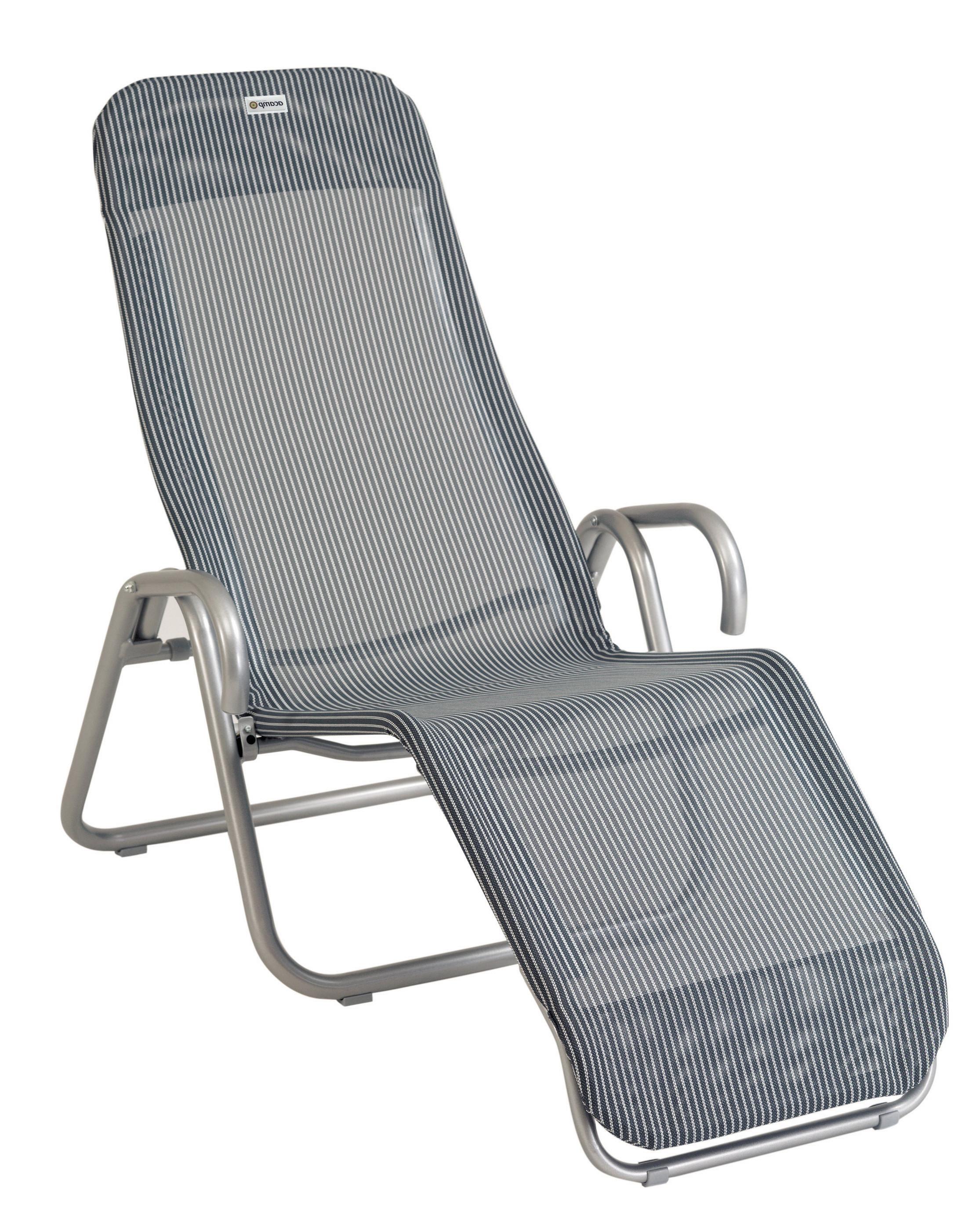 Ležalnik Za Plažo Acamp, Siva - siva, Basics, tekstil (54/190cm) - Gardenson