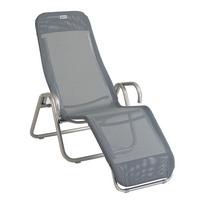 Ležalnik Za Plažo Acamp, Siva - siva, Basics, tekstil (54/190cm) - Gardenson