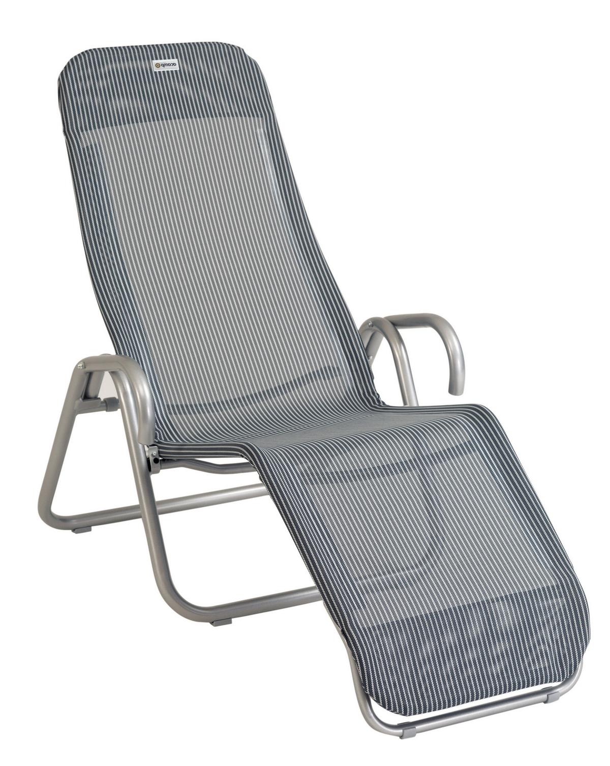 Ležalnik Za Plažo Acamp, Siva - siva, Basics, tekstil (54/190cm) - Gardenson