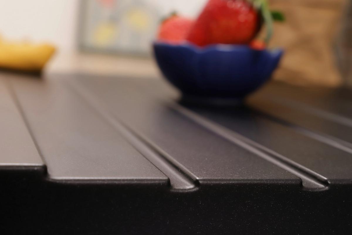 Spüle Almonto Schwarz - Schwarz, Trend, Stein (86/22/50cm) - Respekta