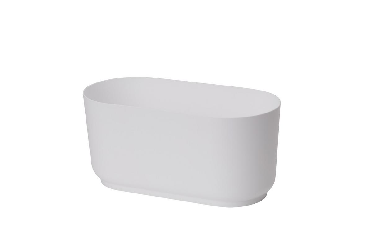 Okrasni Lonček Siena Eco Box 27 - bela, Konvencionalno, umetna masa (27/13,1/13,2cm) - Mömax