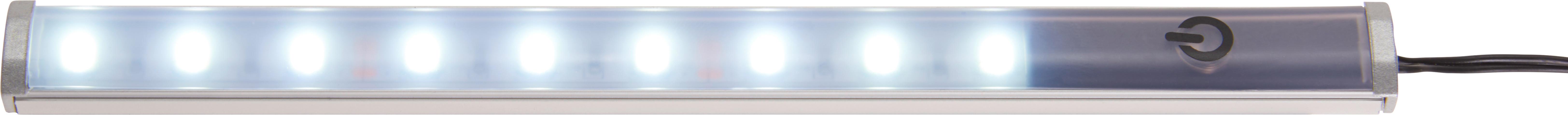 LISTWA OŚWIETLENIOWA SPECTRE -HOM IN- - kolor aluminiowy, Design, tworzywo sztuczne (20/1,5/1,5cm) - Hom`in