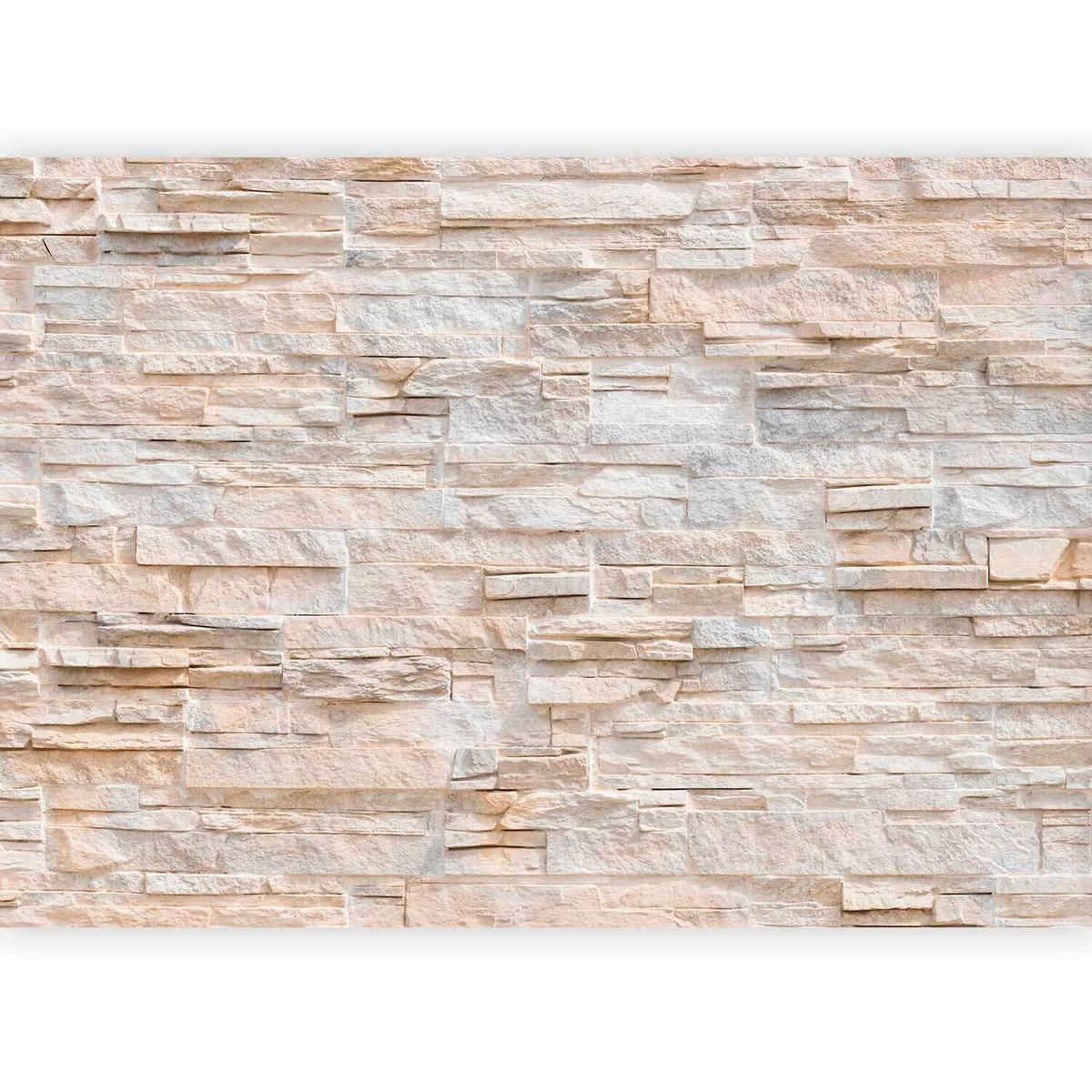 Fototapeta Stony Gracefulness, 350x245cm - bež/svetlo siva, Trendi, tekstil (350/245cm) - artgeist