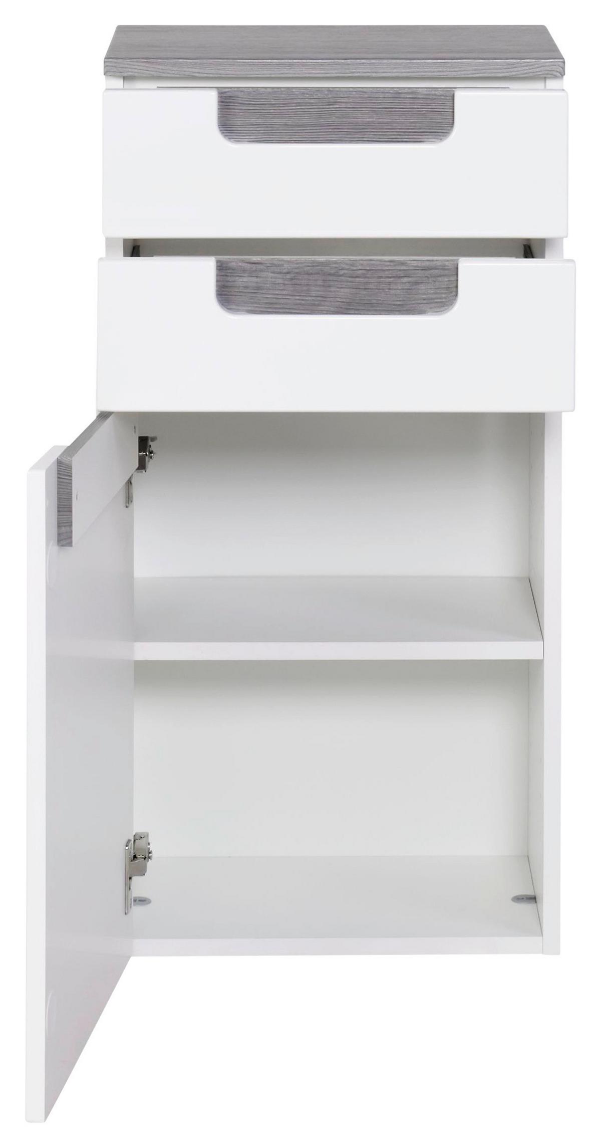 Unterschrank in Anthrazit/ Weiss 'Siena' - Anthrazit/Weiß, MODERN, Holzwerkstoff (40/79/27cm) - Held