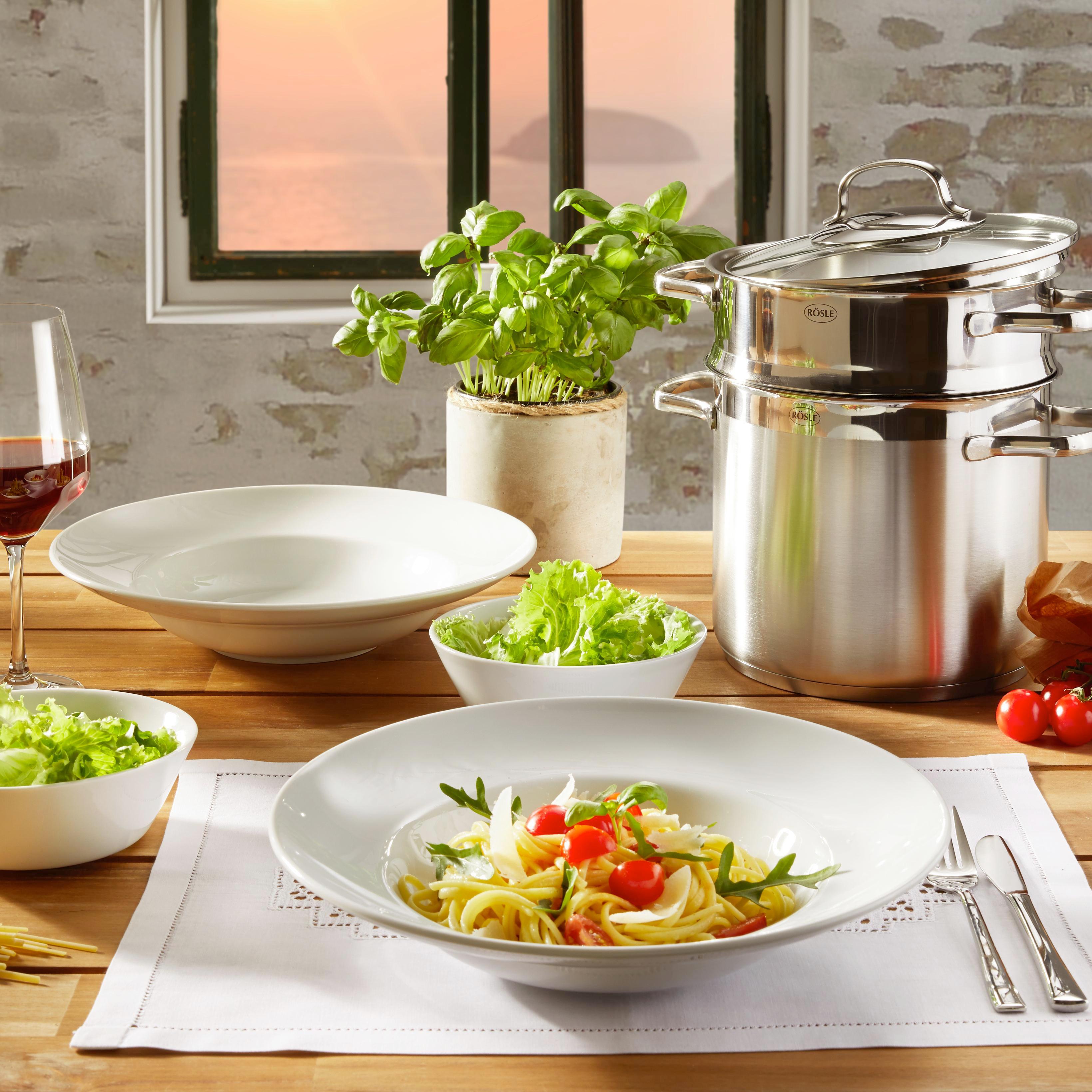 Pastateller aus Keramik 2-teilig ''New Fresh'' - Weiß, KONVENTIONELL, Keramik (31cm) - Vivo