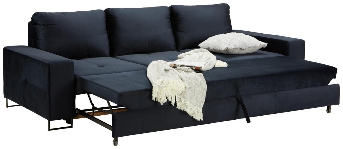 Trosjed Na Razvlačenje Simone - tamno plava/crna, Moderno, tekstil/metal (261/77-87/116cm) - Mömax