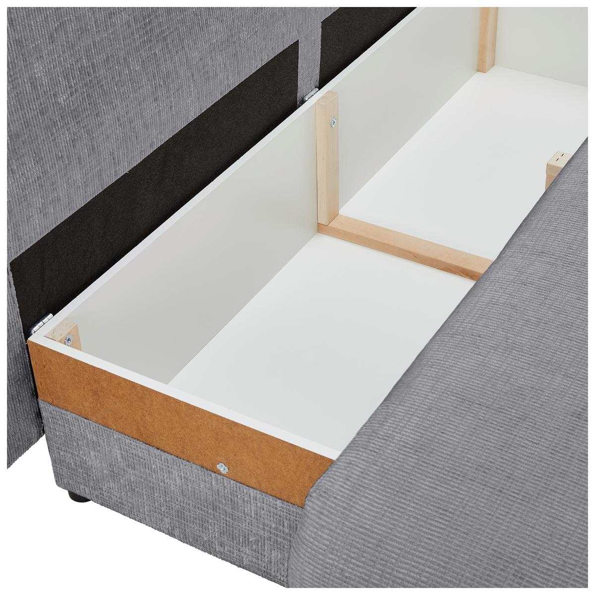 Trosjed Na Razvlačenje Virgo - tamno siva/crna, Konvencionalno, tekstil/drvo (212/97/105cm) - Modern Living