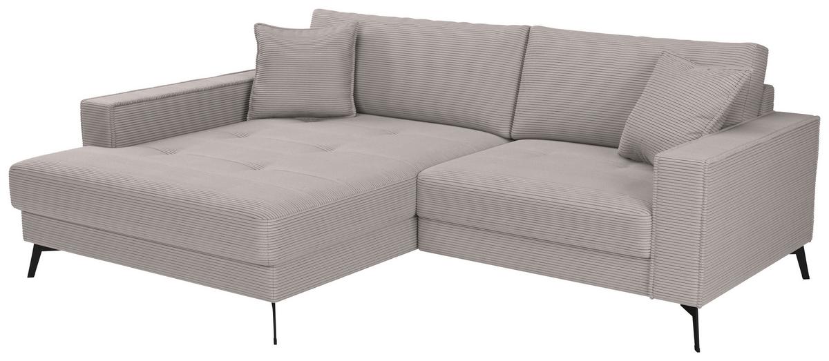 Kutna Garnitura Ted - svijetlo smeđa/crna, Trend, tekstil/metal (174/228cm) - Modern Living