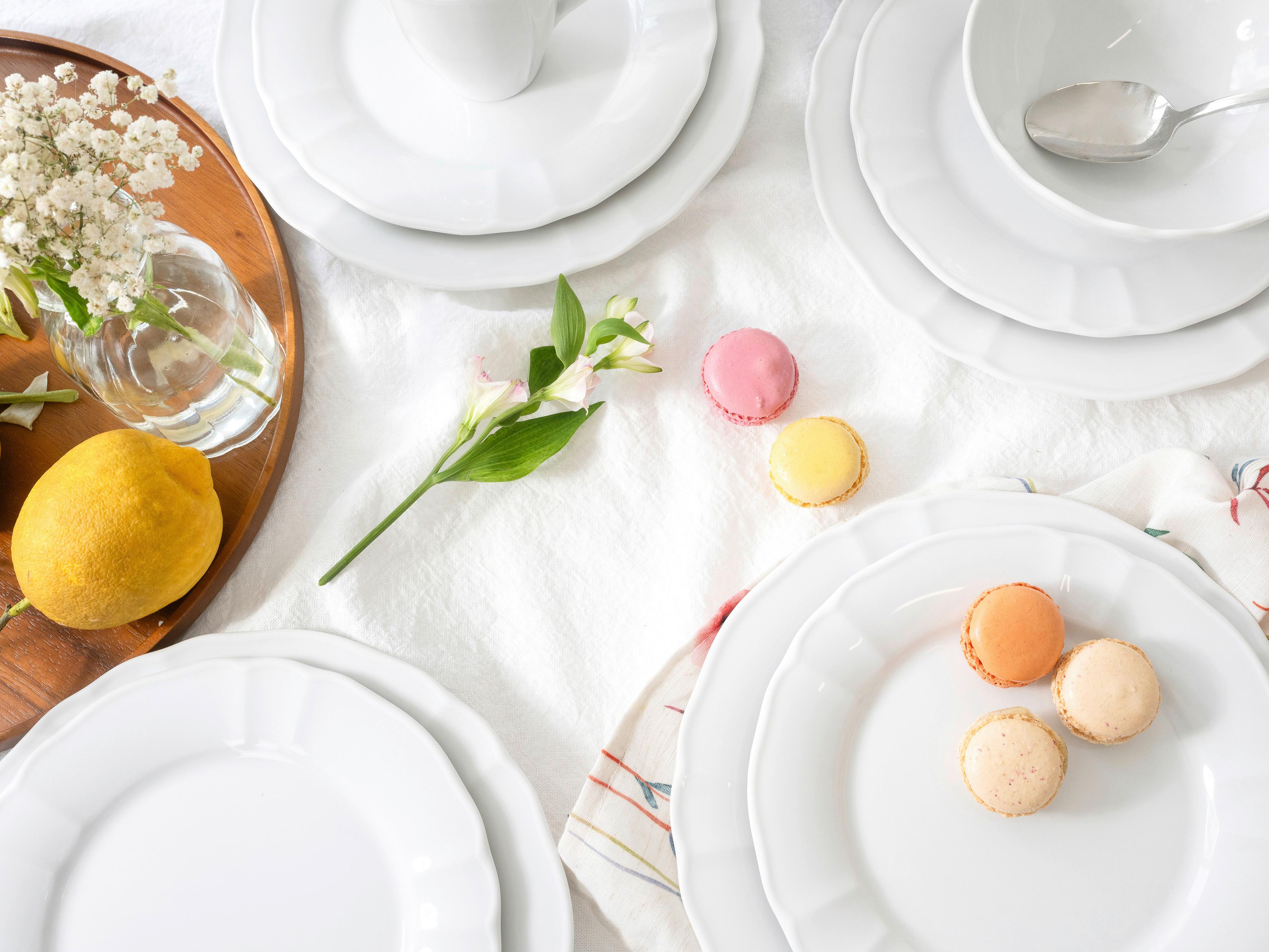 Kombiservice Weiß, 16-teilig - Weiß, Keramik (34,5/28/29cm) - Creatable