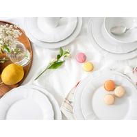 Kombiservice Weiß, 16-teilig - Weiß, Keramik (34,5/28/29cm) - Creatable