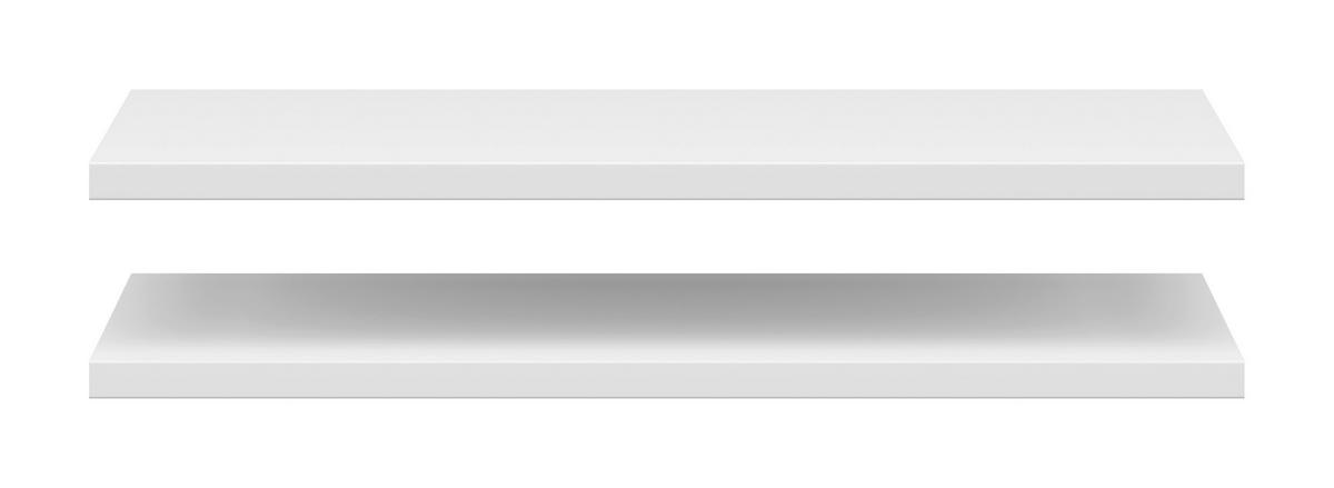 Einlegeboden Multistauraum Weiss matt - Weiss, Modern, Holzwerkstoff (66,9/2,2/36cm)