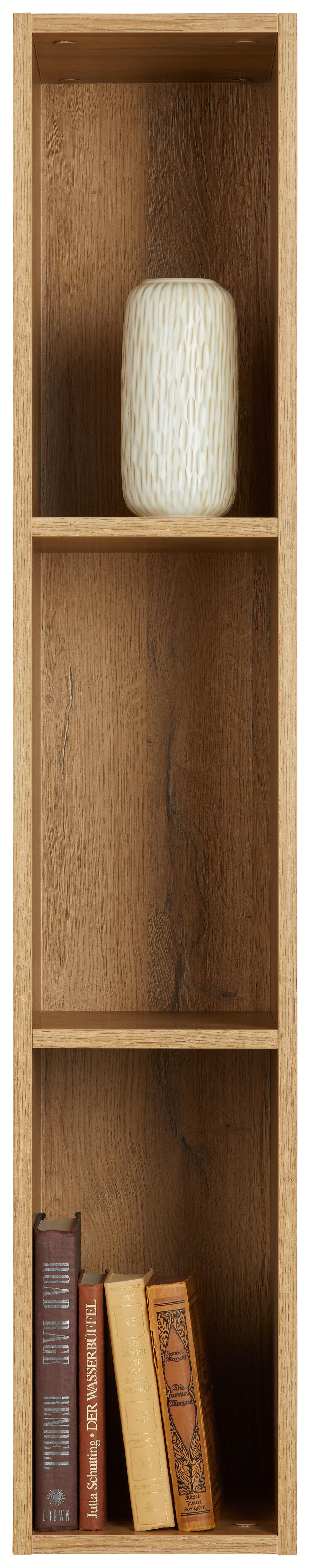 Wandregal Max Box in Eichefarben - Eichefarben, MODERN, Holzwerkstoff (120/22/32cm) - Premium Living