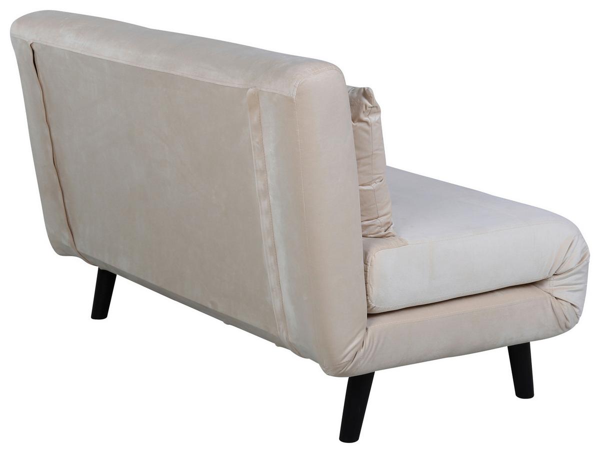 SCHLAFSOFA VICKY - Creme, Design, Textil/Metall (120/88/80cm) - Livetastic