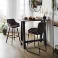 Bartisch in Graphitfarben/Schwarz - Graphitfarben/Schwarz, MODERN, Holzwerkstoff (120/105/70cm) - Modern Living Bartisch in Graphitfarben/Schwarz - Graphitfarben/Schwarz, MODERN, Holzwerkstoff (120/105/70cm) - Modern Living