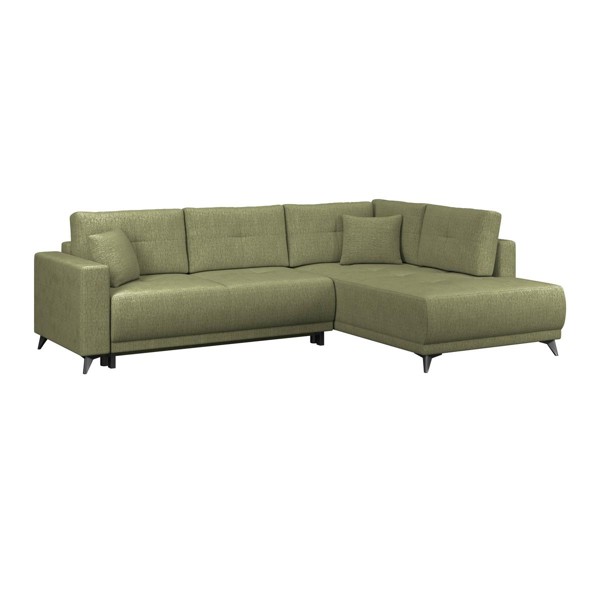 Kutna Garnitura Texas - zelena/crna, Konvencionalno, drvo (259/203cm)