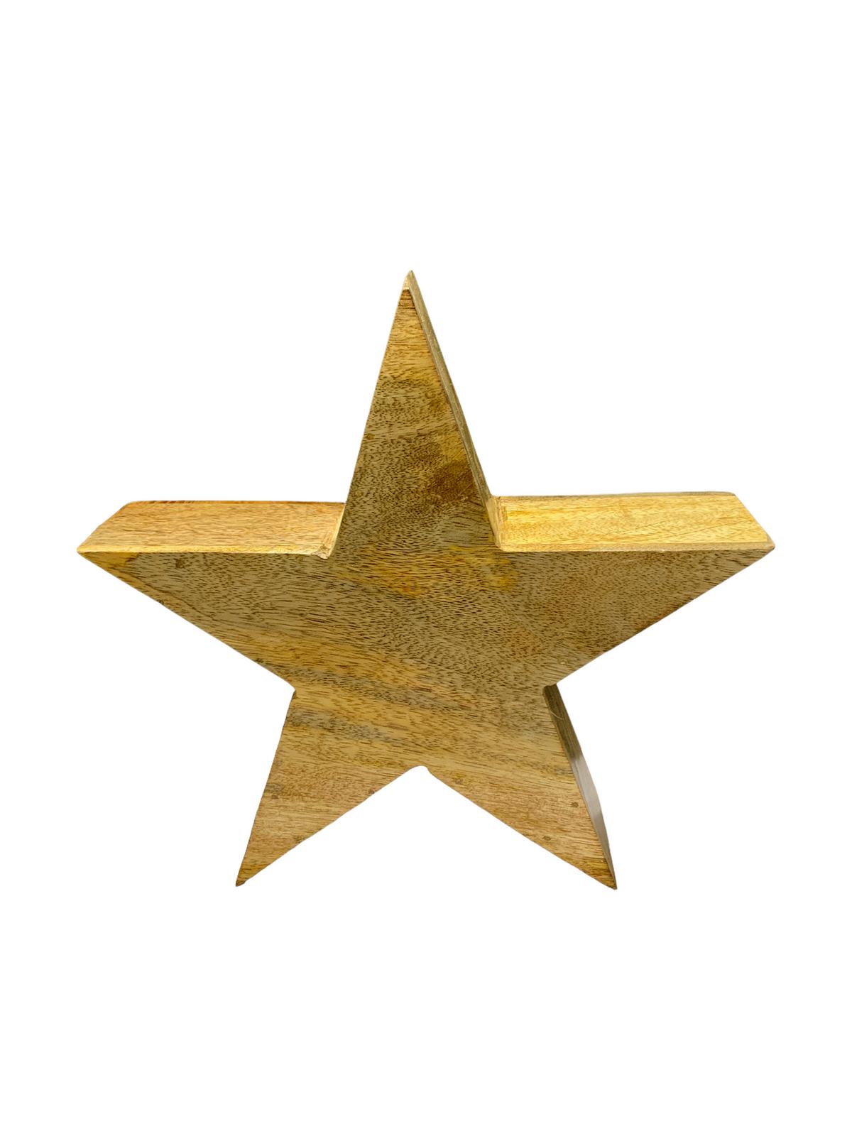 GWIAZDA DEKORACYJNA 20225130 - kolor naturalny, Lifestyle, drewno (43,5/41/12cm) - X-Mas