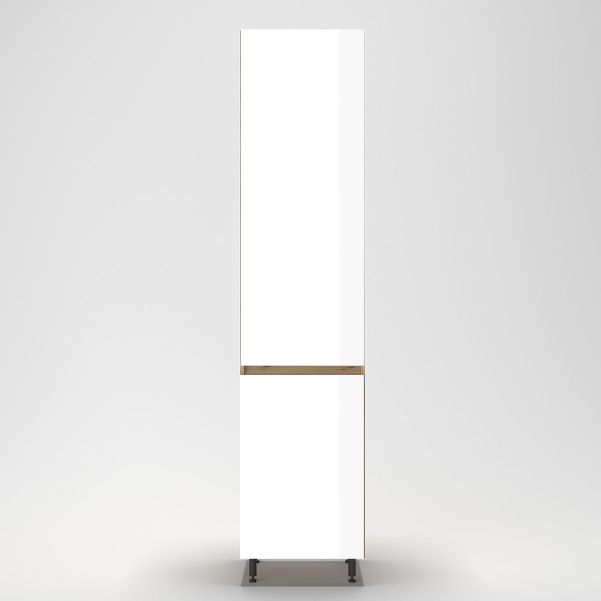 Kamraszekrény Toscana - Artisan tölgy/magasfényű fehér, Modern, faalapú anyag (50/221/56cm)