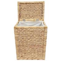 Coș de rufe Max - crem/culoare natur, Romantik / Landhaus, materiale naturale/lemn (34/59/46cm) - Zandiara