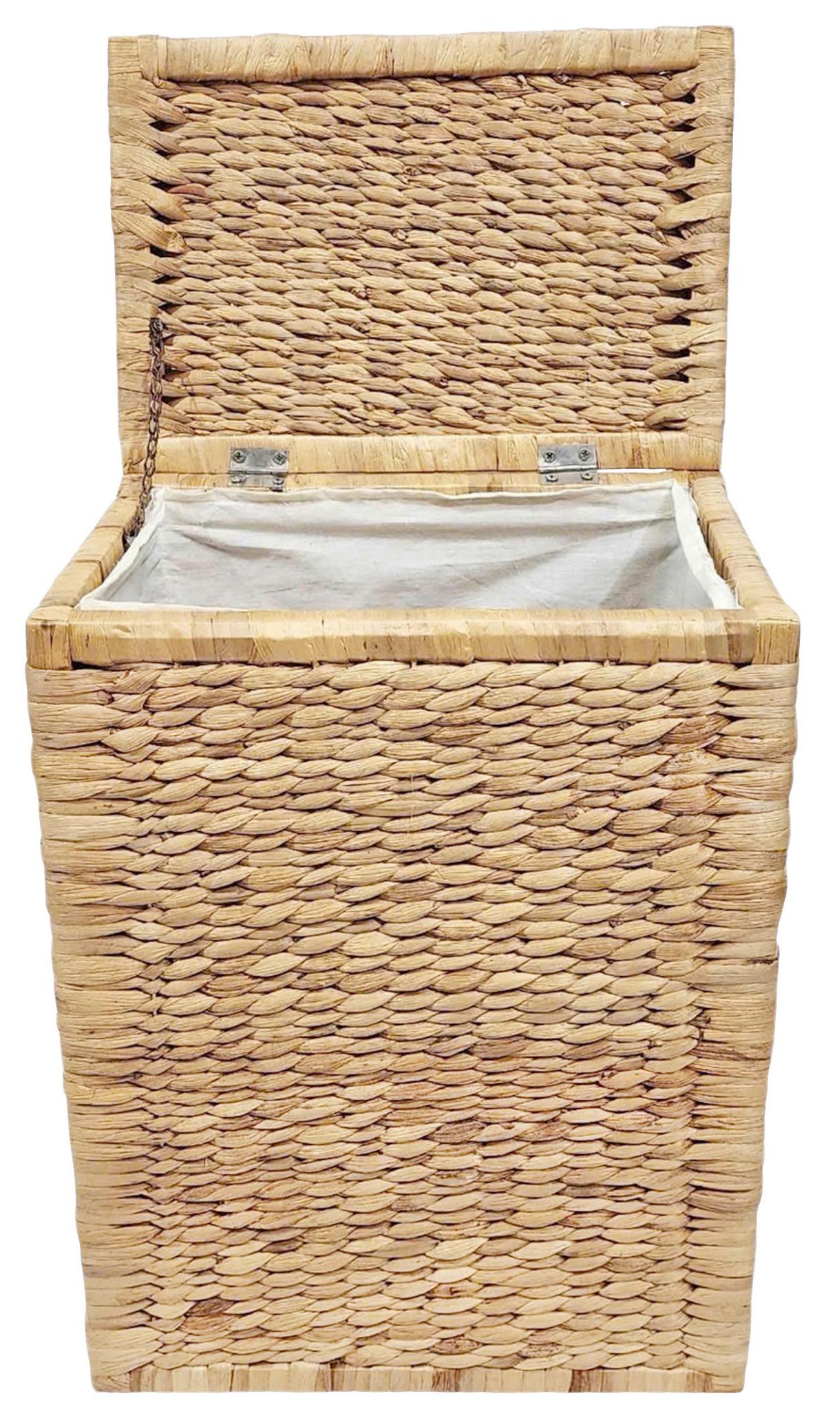 Coș de rufe Max - crem/culoare natur, Romantik / Landhaus, materiale naturale/lemn (34/59/46cm) - Zandiara