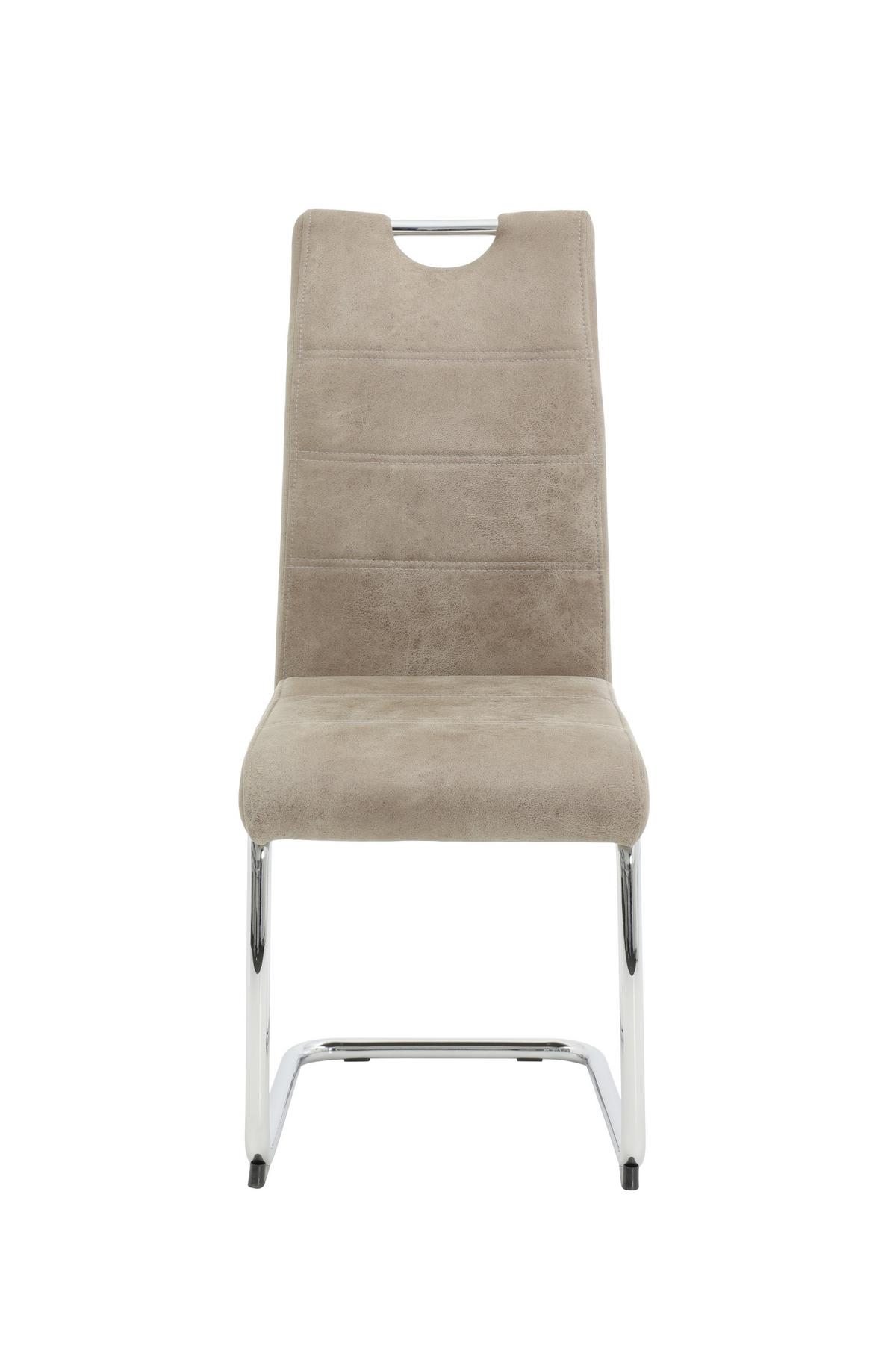 TISCHGRUPPE LIA II G - Eichefarben/Beige, MODERN, Holzwerkstoff/Textil (160-320/76/90cm) - MID.YOU