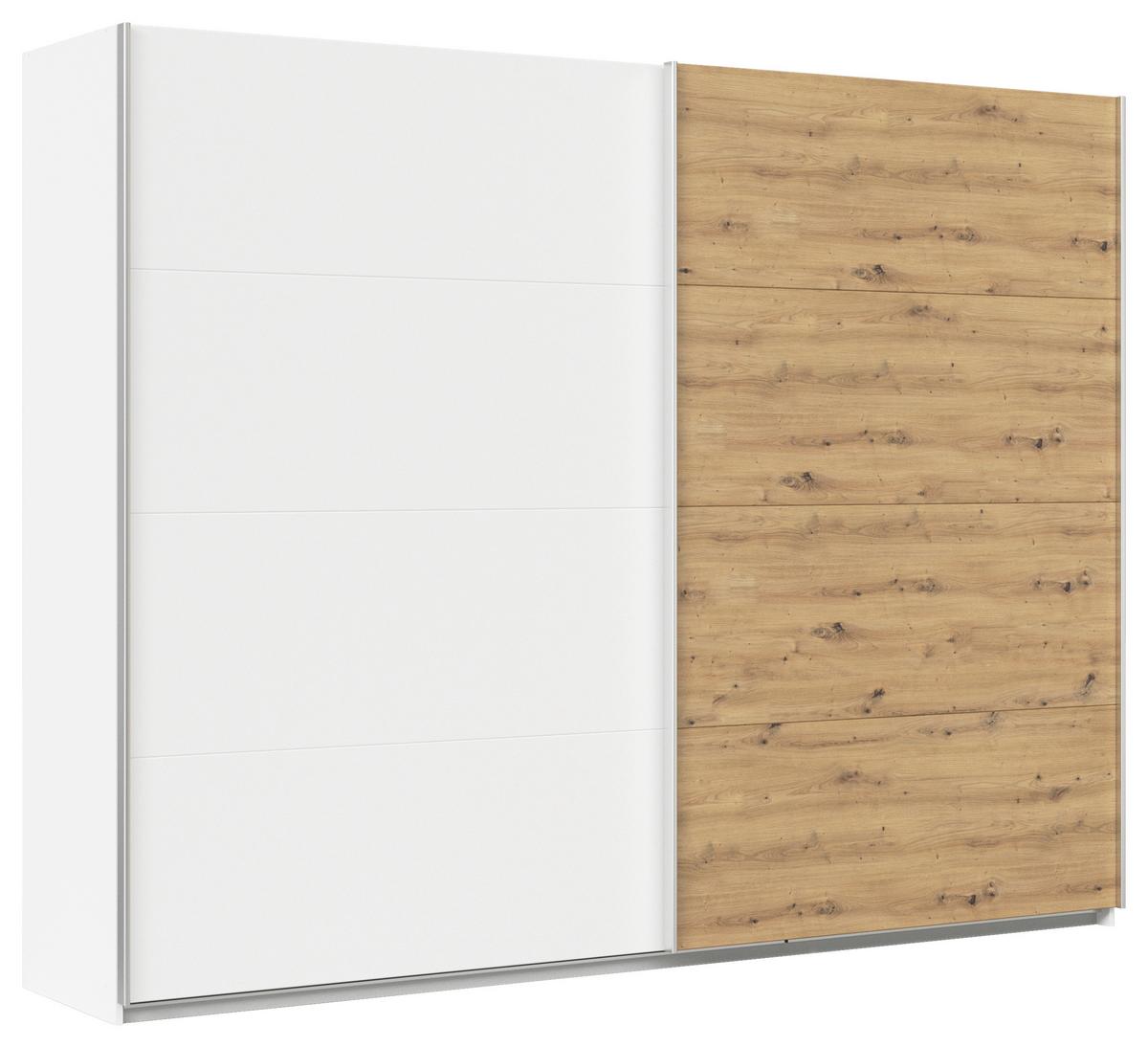 Ormar S Kliznim Vratima Feldkirch - bijela/hrast Artisan, Moderno, drvni materijal/metal (271/210/62cm) - Modern Living
