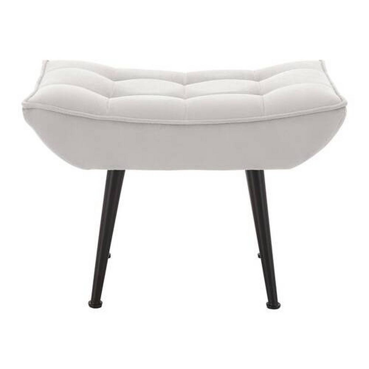 Relaks Fotelja Toma - svijetlo siva/crna, Moderno, drvo/metal (68/95/66cm) - Bessagi Home