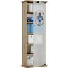 Medizinschrank Gusal XXL Eiche zum Stellen B/H ca. 31x92 cm - Sonoma Eiche, Basics, Glas/Holzwerkstoff (31/92/18cm) - MID.YOU