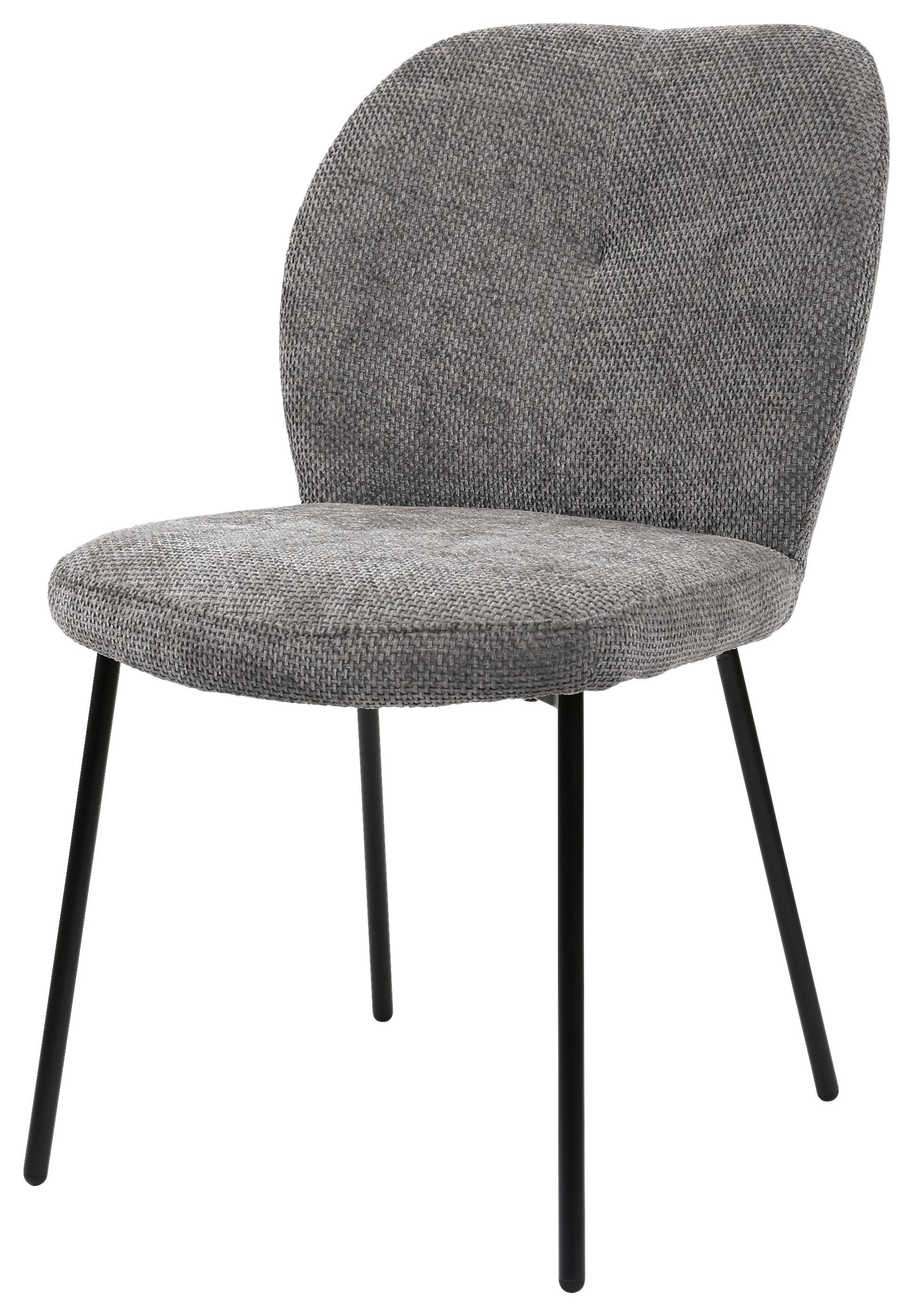 STOL MARA - grå/svart, Lifestyle, metall/trä (52/87/64cm) - Mömax