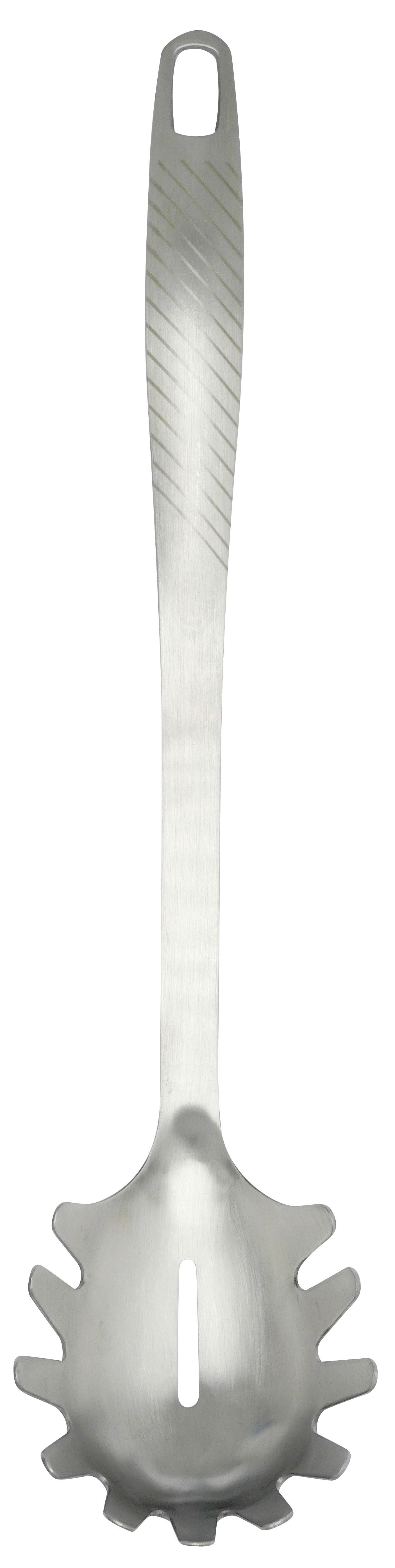 SPAGHETTILÖFFEL GOURMET - Silberfarben, Konventionell, Metall (31cm) - Premium Living