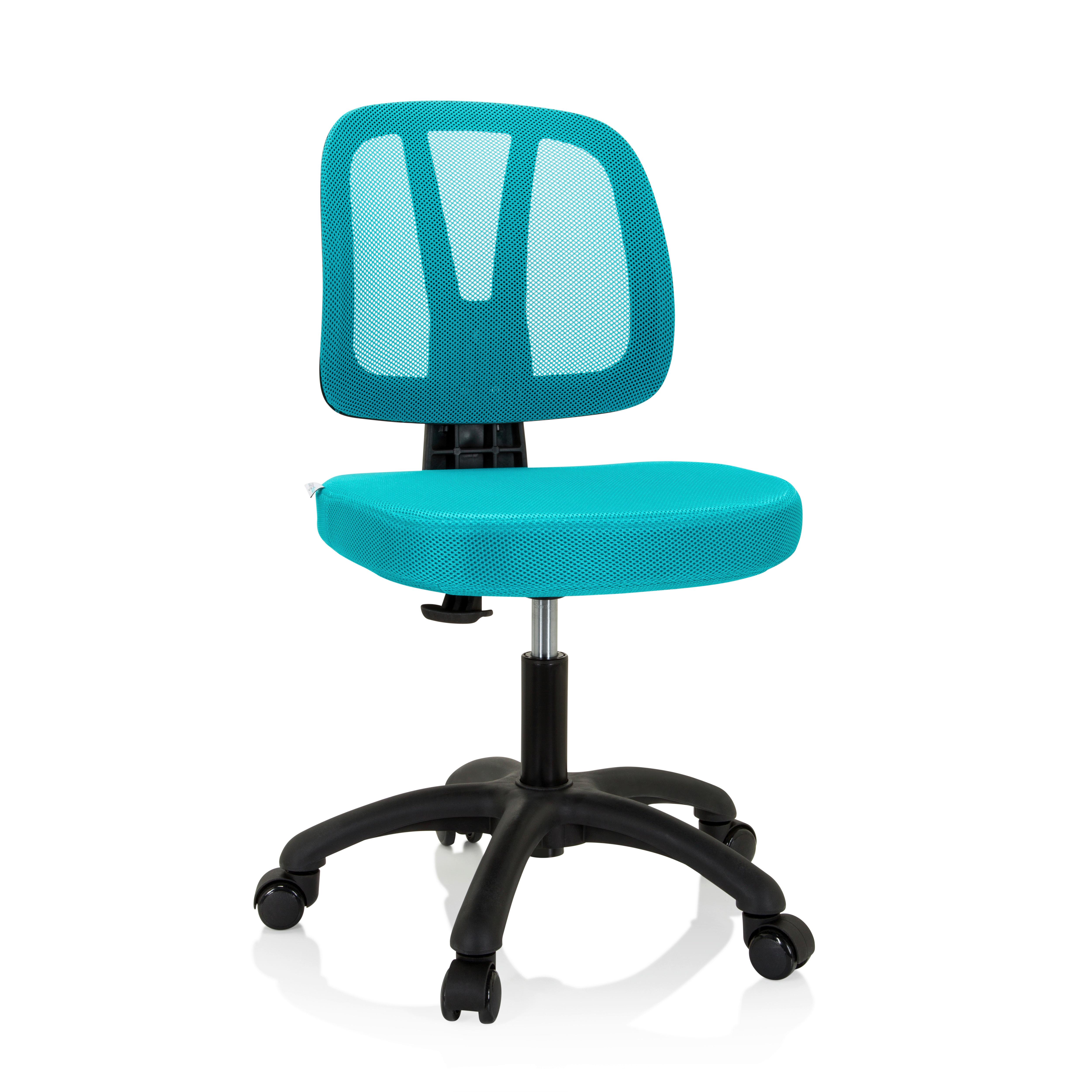 Otroški Vrtljivi Stol Kid Yu 200, Turkizna - turkizna/črna, Moderno, umetna masa/tekstil (46/84/51cm) - MID.YOU