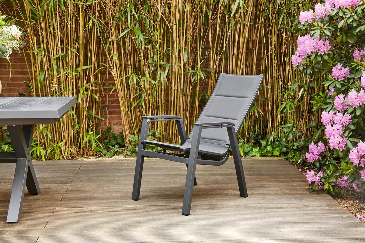 Garten-Relaxsessel-Set Milano 2-tlg. Anthrazit - Anthrazit, Basics, Kunststoff/Metall (73/110/59cm) - Siena Garden