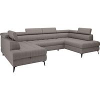 Sarokkanapé Ágyfunkcióval Look - taupe, Modern, textil/fa (195/82-100/343cm) - Mömax