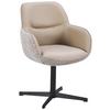 STOL MED ARMSTÖD LEONA - beige/svart, Design, metall/textil (61/87/63cm) - Mömax
