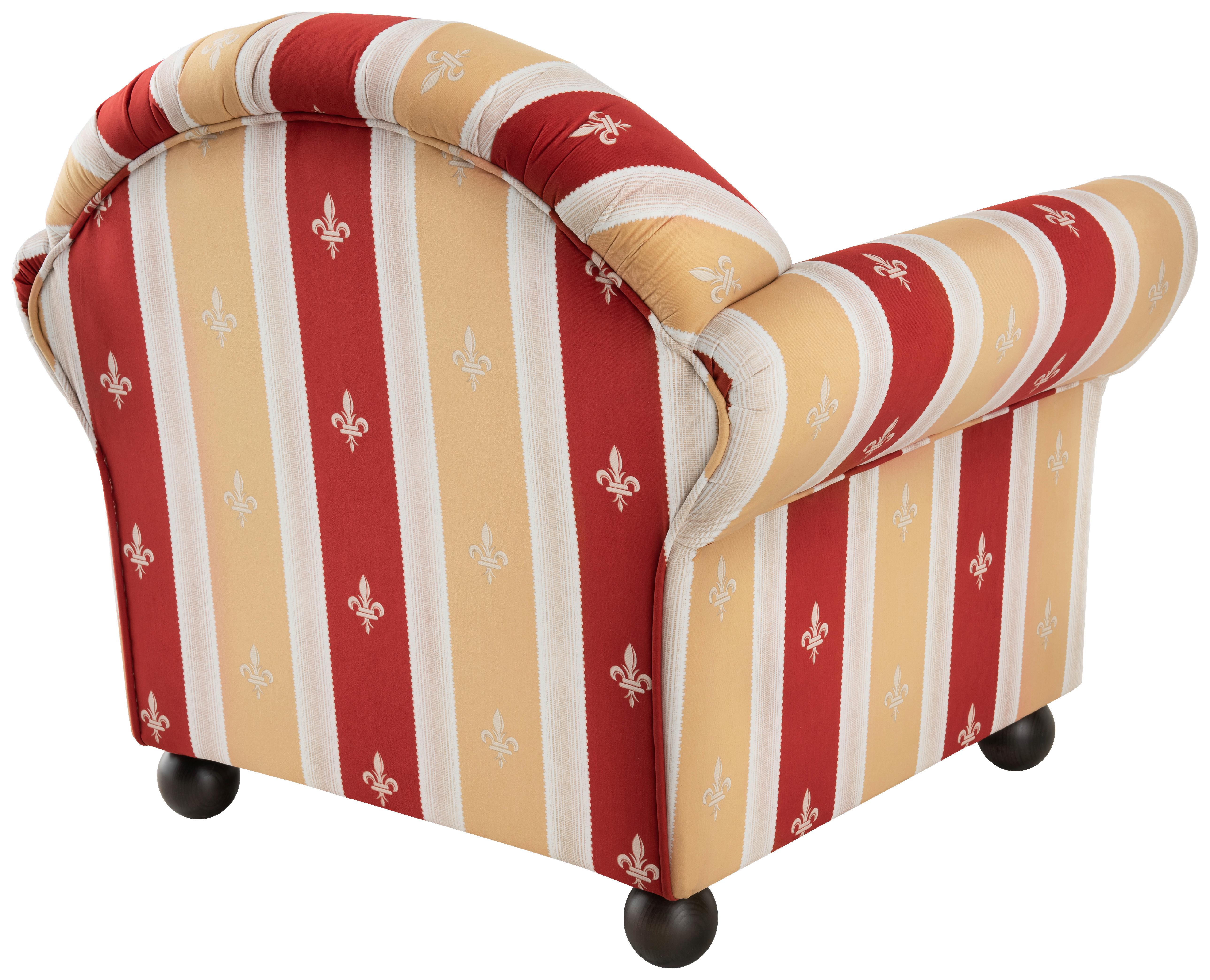 Sitzgarnitur Torello Rot Mikrofaser - Wengefarben/Rot, KONVENTIONELL, Holz/Textil (439/84/80cm) - Livetastic