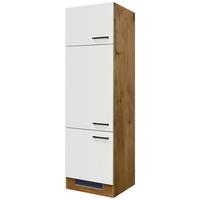 Geräteumbauschrank Avila Eichefarben/Magnolie - Eichefarben/Magnolie, KONVENTIONELL, Holzwerkstoff/Metall (60/200/57cm) - FlexWell