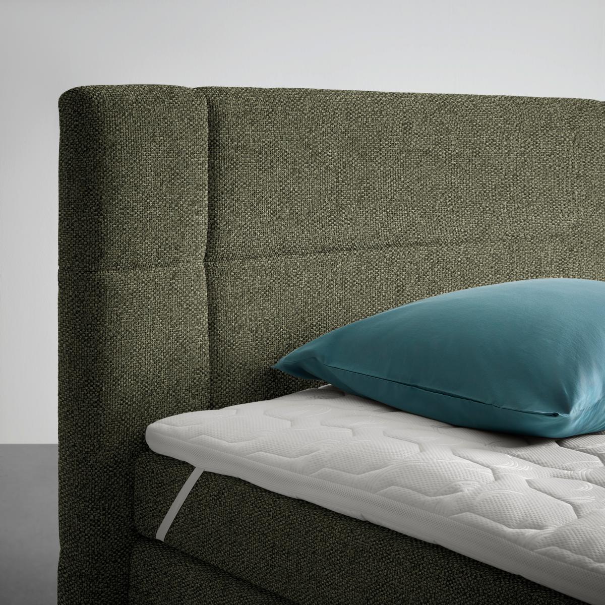 Boxspringbett Palace Olivgrün ca. 180x200cm - Olivgrün, KONVENTIONELL, Kunststoff/Textil (180/200cm) - Premium Living
